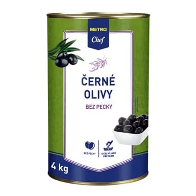 METRO Chef Olivy černé bez pecky
