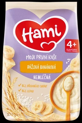 Hami nemléčná kaše rýžová banánová