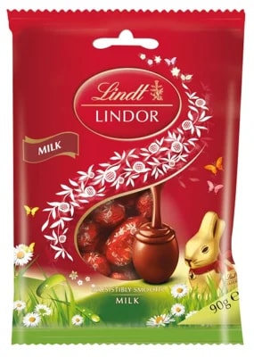 Lindt Lindor vajíčka mléčná čokoláda
