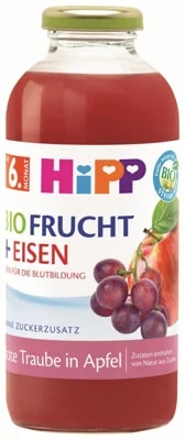 HiPP BIO Šťáva z červených plodů ovoce se železem