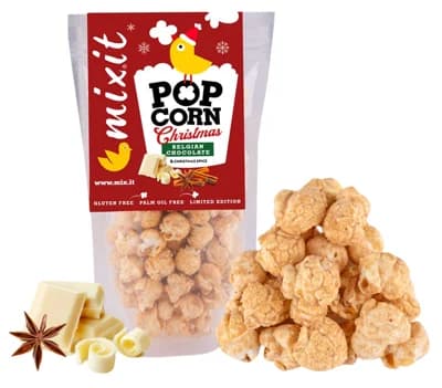 Mixit popcorn – Bílá čokoláda a perníkové koření