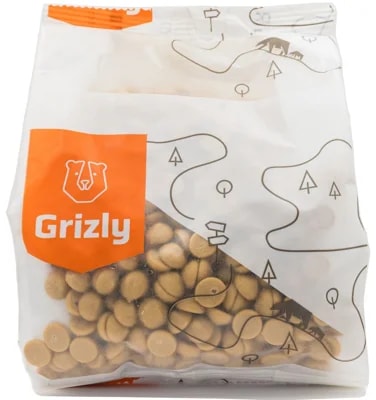 Grizly Bílo-karamelové čokoládové pecičky Gold