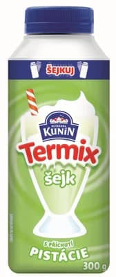 Mlékárna Kunín Termix šejk s příchutí pistácie