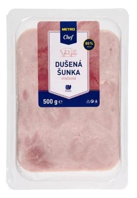 Metro Chef Šunka dušená výběrová plátky (80% masa)