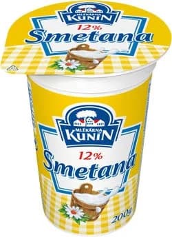 MLÉKÁRNA KUNÍN Smetana 12 % 20 x