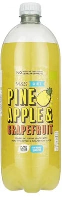 Marks & Spencer Ananasová limonáda s grepem se sladidly