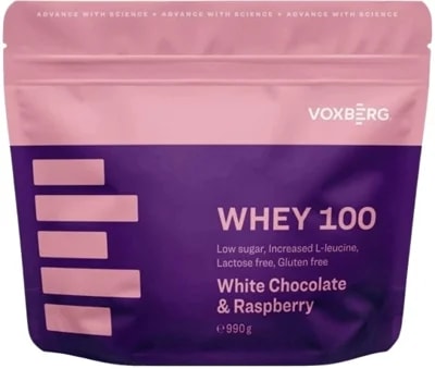 Voxberg Whey Protein 100 - bílá čokoláda/malina