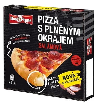 Don Peppe Pizza s plněným okrajem Salámová