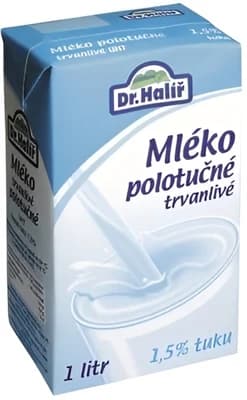 Dr. Halíř Trvanlivé polotučné mléko (1,5%)