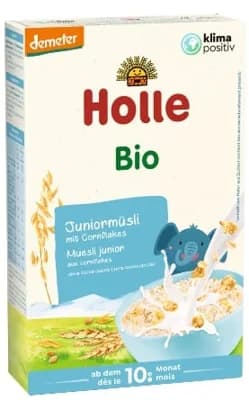 Holle BIO Junior celozrnné müsli s obilnými vločkami