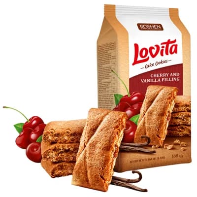 Lovita Sušenky s višňovo-vanilkovou příchutí