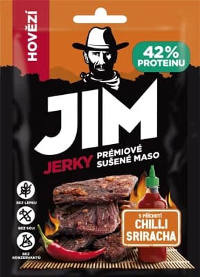 Jim Jerky hovězí chilli Sriracha