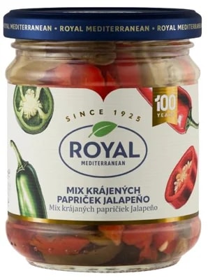 Royal Mix zelených a červených papriček jalapeno
