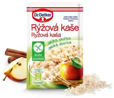 Dr. Oetker Rýžová kaše Jablko-skořicová bez lepku