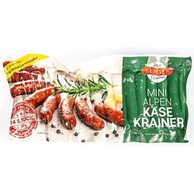 BERGER Klobásky se sýrem chlaz.