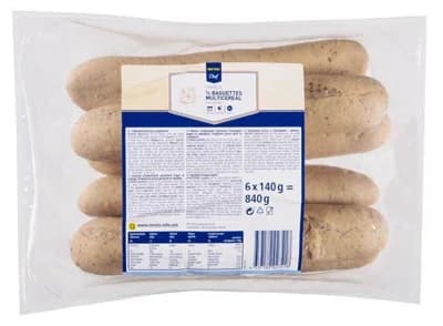 Metro Chef Bagety vícezrnné 6x140g k dopečení