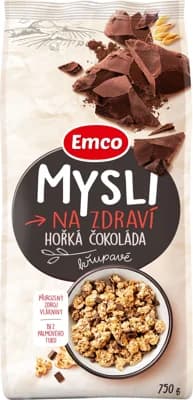 Emco Mysli na Zdraví Křupavé Hořká čokoláda