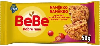 Opavia cereální bochánek BeBe Dobré Ráno Naměkko, brusinka a ovoce