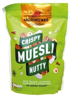Mornflake Crispy Muesli Nutty Mix ořechů
