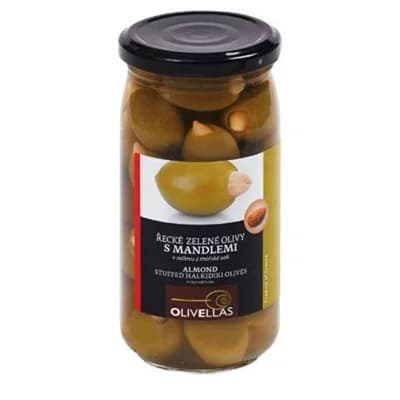 OLIVELLAS Olivy zelené s mandlí