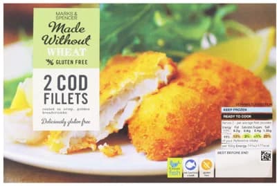 Marks & Spencer Filet z tresky v bezlepkové strouhance (2 ks)