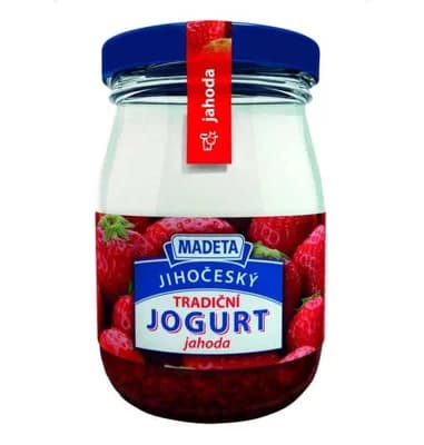 Madeta Jihočeský jogurt tradiční jahoda