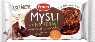 Emco Mysli na zdraví Ovesné sušenky čokoládové