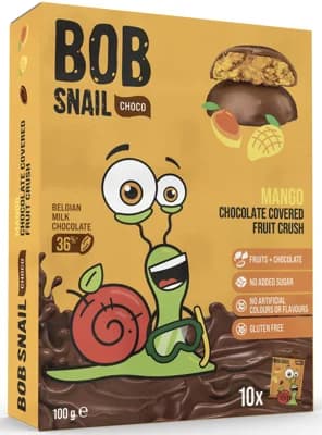 Šnek Bob Ovocná pochoutka v čokoládě mango
