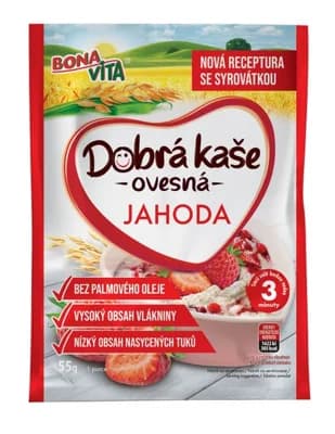 Bonavita Dobrá kaše ovesná jahoda