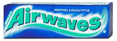 Wrigley's Airwaves Žvýkačky bez cukru s příchutí mentolu a eukalyptu