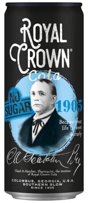 Royal Crown Cola NO SUGAR plech