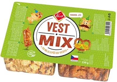 Vest mix preclíků, tyčinek a krekrů