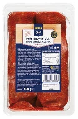 Metro Chef Salám paprikový plátky