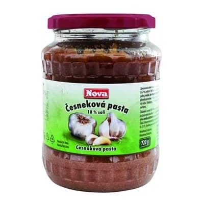 NOVA Česneková pasta 10% soli sklo