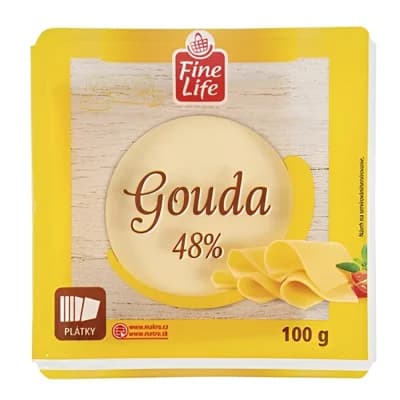 Fine Life Gouda 48% plátky