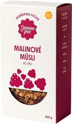Janova pec Pečené müsli malinové bez lepku