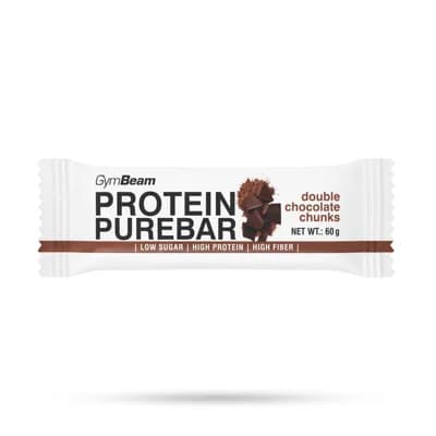 GymBeam Protein PureBar dvojnásobné kousky čokolády