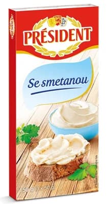 Président Tavený sýr se smetanou