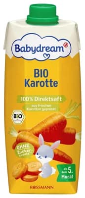 Babydream BIO Mrkvová šťáva 100%