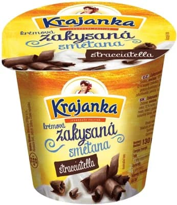 Krajanka zakysaná smetana stracciatella