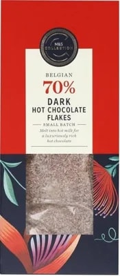 Marks & Spencer Vločky hořké čokolády pro přípravu horkého nápoje