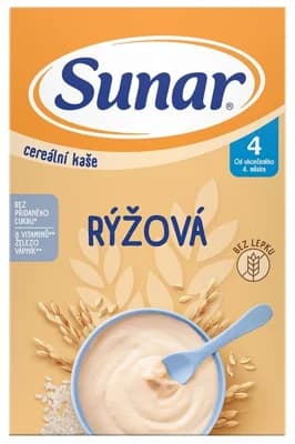 Sunar Rýžová cereální kaše, 4 m+