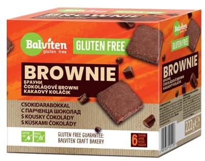 Balviten Brownie kakaové s kousky čokolády, bez lepku (6x37g)