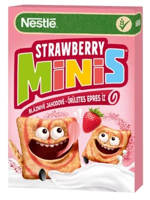 Nestlé Strawberry Minis snídaňové cereálie