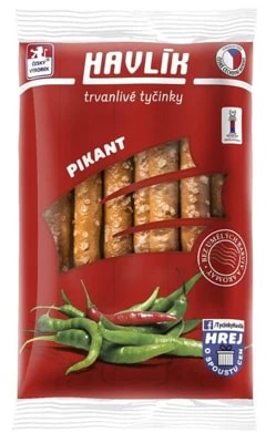 Havlík Opal Havlík Trvanlivé tyčinky sýr, sůl, pikant 6 x 90g