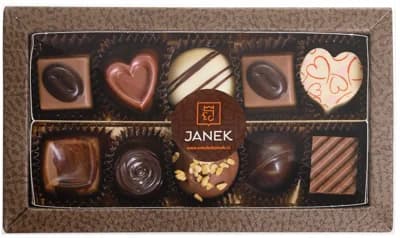 Čokoládovna Janek Krabička s pralinkami a lanýži 10ks