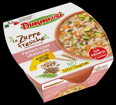 DimmidiSì Polévka se zeleninou a pšenicí špaldou (2 porce)