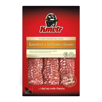 Kmotrova klobása Classic plátky chlaz.