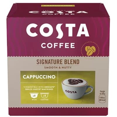 COSTA Coffee Signature Blend Cappuccino Kapsle kávové 8 + 8 ks