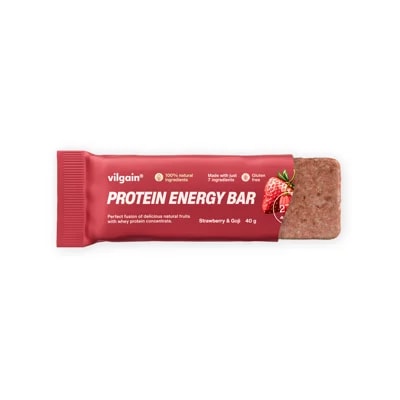 Vilgain Protein Energy Bar – Jahoda a goji